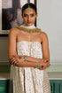 Off White Tube Anarkali With Embroidered Churidar And Dupatta